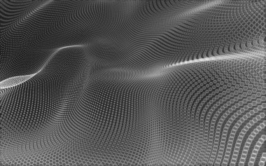 Çokgen alanı düşük Poli koyu arka plan, 3d render