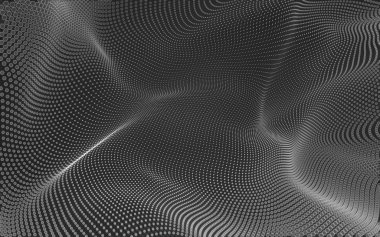 Çokgen alanı düşük Poli koyu arka plan, 3d render