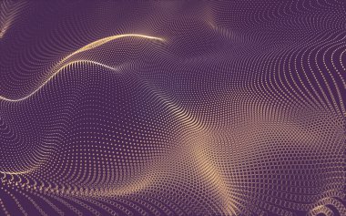 Çokgen alanı düşük Poli koyu arka plan, 3d render