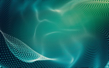 Çokgen alanı düşük Poli koyu arka plan, 3d render