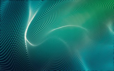 Çokgen alanı düşük Poli koyu arka plan, 3d render