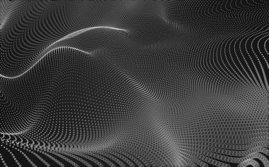 Çokgen alanı düşük Poli koyu arka plan, 3d render