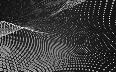 Çokgen alanı düşük Poli koyu arka plan, 3d render