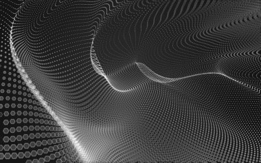 Çokgen alanı düşük Poli koyu arka plan, 3d render