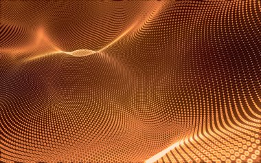 Çokgen alanı düşük Poli koyu arka plan, 3d render