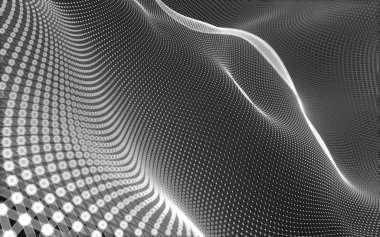 Çokgen alanı düşük Poli koyu arka plan, 3d render