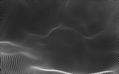 Çokgen alanı düşük Poli koyu arka plan, 3d render