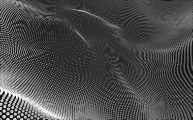 Çokgen alanı düşük Poli koyu arka plan, 3d render