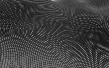 Çokgen alanı düşük Poli koyu arka plan, 3d render