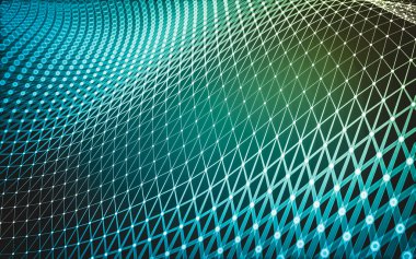 Çokgen alanı düşük Poli koyu arka plan, 3d render