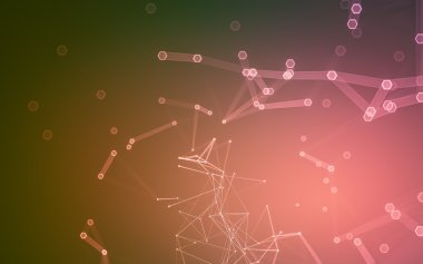 Çokgen alanı düşük Poli koyu arka plan, 3d render