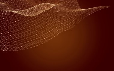 Çokgen alanı düşük Poli koyu arka plan, 3d render