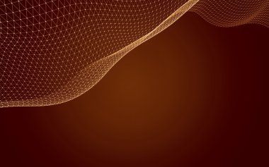 Çokgen alanı düşük Poli koyu arka plan, 3d render