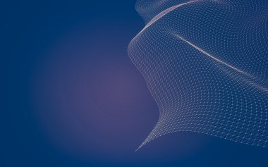 Çokgen alanı düşük Poli koyu arka plan, 3d render