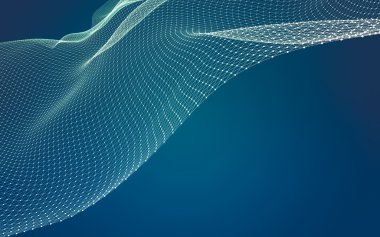 Çokgen alanı düşük Poli koyu arka plan, 3d render