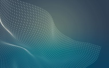 Çokgen alanı düşük Poli koyu arka plan, 3d render