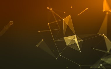 Çokgen alanı düşük Poli koyu arka plan, 3d render