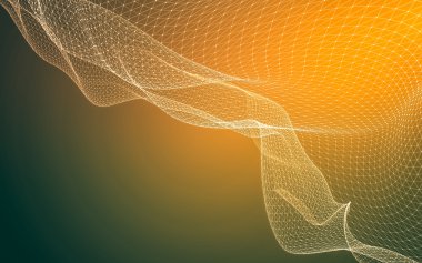 Çokgen alanı düşük Poli koyu arka plan, 3d render