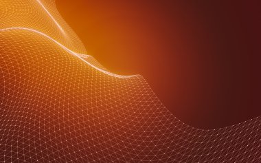 Çokgen alanı düşük Poli koyu arka plan, 3d render