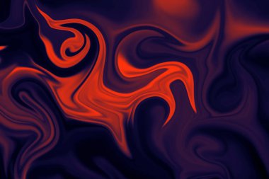 Renkli sıvı kalemin soyut arkaplanı. Sıvı akriliğin soyut dokusu.