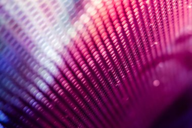 Yakın plan LED bulanık ekran. LED yumuşak odak arkaplanı. Tasarım için soyut arkaplan ideali.