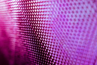 Yakın plan LED bulanık ekran. LED yumuşak odak arkaplanı. Tasarım için soyut arkaplan ideali.