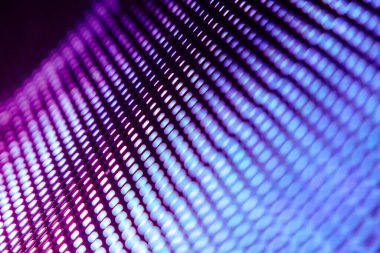 Yakın plan LED bulanık ekran. LED yumuşak odak arkaplanı. Tasarım için soyut arkaplan ideali.