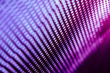 Yakın plan LED bulanık ekran. LED yumuşak odak arkaplanı. Tasarım için soyut arkaplan ideali.