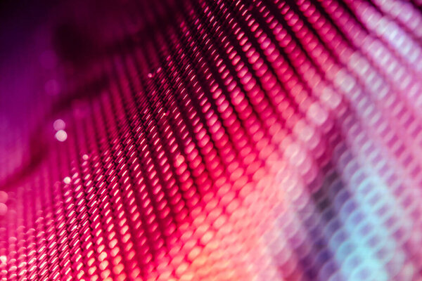 CloseUp LED blurred screen. LED soft focus background. abstract background ideal for design.