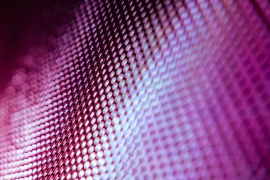 Yakın plan LED bulanık ekran. LED yumuşak odak arkaplanı. Tasarım için soyut arkaplan ideali.