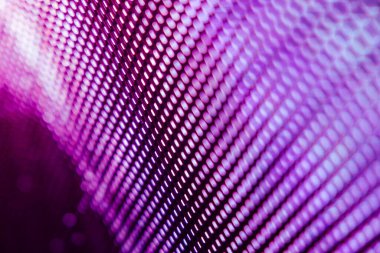 Yakın plan LED bulanık ekran. LED yumuşak odak arkaplanı. Tasarım için soyut arkaplan ideali.