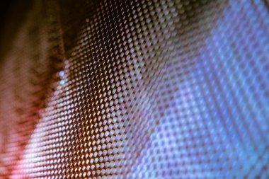 Yakın plan LED bulanık ekran. LED yumuşak odak arkaplanı. Tasarım için soyut arkaplan ideali.