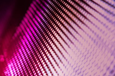 Yakın plan LED bulanık ekran. LED yumuşak odak arkaplanı. Tasarım için soyut arkaplan ideali.