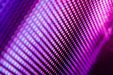 Yakın plan LED bulanık ekran. LED yumuşak odak arkaplanı. Tasarım için soyut arkaplan ideali.