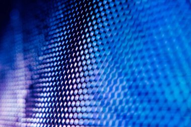 Yakın plan LED bulanık ekran. LED yumuşak odak arkaplanı. Tasarım için soyut arkaplan ideali.