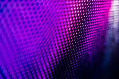 Yakın plan LED bulanık ekran. LED yumuşak odak arkaplanı. Tasarım için soyut arkaplan ideali.