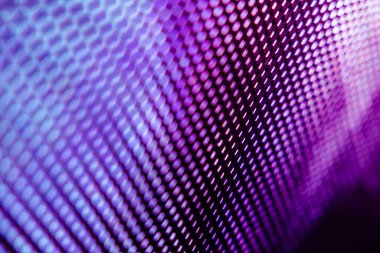 Yakın plan LED bulanık ekran. LED yumuşak odak arkaplanı. Tasarım için soyut arkaplan ideali.