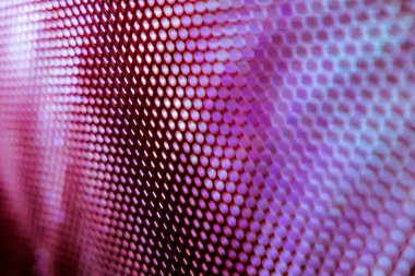 Yakın plan LED bulanık ekran. LED yumuşak odak arkaplanı. Tasarım için soyut arkaplan ideali.