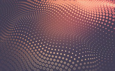 Soyut arkaplan. Çokgen şekilli molekül teknolojisi, noktaları ve çizgileri birleştiriyor. Bağlantı yapısı. Büyük veri görselleştirmesi.