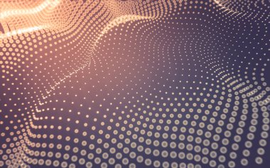 Soyut arkaplan. Çokgen şekilli molekül teknolojisi, noktaları ve çizgileri birleştiriyor. Bağlantı yapısı. Büyük veri görselleştirmesi.