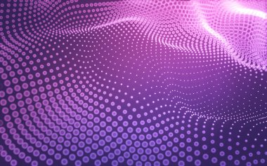 Soyut arkaplan. Çokgen şekilli molekül teknolojisi, noktaları ve çizgileri birleştiriyor. Bağlantı yapısı. Büyük veri görselleştirmesi.