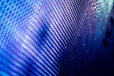 Yakın plan LED bulanık ekran. LED yumuşak odak arkaplanı. Tasarım için soyut arkaplan ideali.