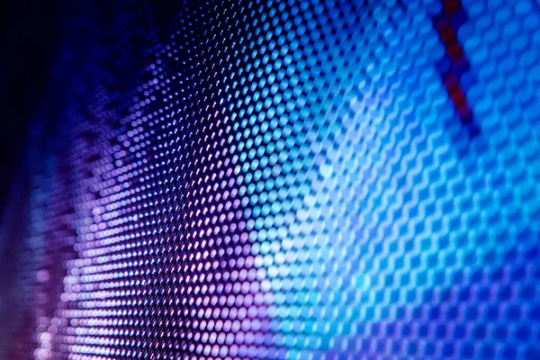 Yakın plan LED bulanık ekran. LED yumuşak odak arkaplanı. Tasarım için soyut arkaplan ideali.