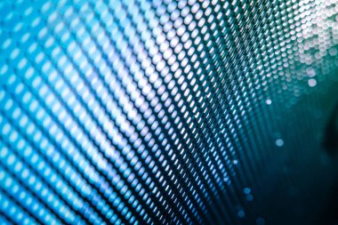 Yakın plan LED bulanık ekran. LED yumuşak odak arkaplanı. Tasarım için soyut arkaplan ideali.