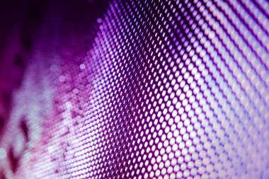 Yakın plan LED bulanık ekran. LED yumuşak odak arkaplanı. Tasarım için soyut arkaplan ideali.