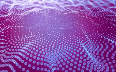 Soyut arkaplan. Çokgen şekilli molekül teknolojisi, noktaları ve çizgileri birleştiriyor. Bağlantı yapısı. Büyük veri görselleştirmesi.