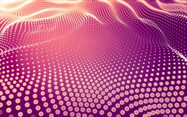 Soyut arkaplan. Çokgen şekilli molekül teknolojisi, noktaları ve çizgileri birleştiriyor. Bağlantı yapısı. Büyük veri görselleştirmesi.