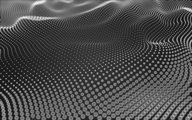 Soyut arkaplan. Çokgen şekilli molekül teknolojisi, noktaları ve çizgileri birleştiriyor. Bağlantı yapısı. Büyük veri görselleştirmesi. 