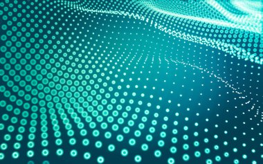 Soyut arkaplan. Çokgen şekilli molekül teknolojisi, noktaları ve çizgileri birleştiriyor. Bağlantı yapısı. Büyük veri görselleştirmesi.