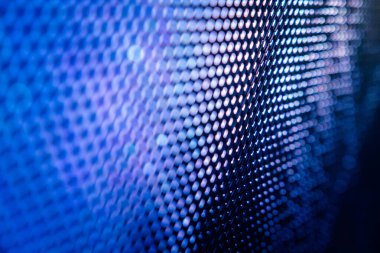 Yakın plan LED bulanık ekran. LED yumuşak odak arkaplanı. Tasarım için soyut arkaplan ideali.